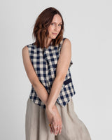 Japan Vest in Vintage Japanese Cotton Plaids SDJapan Vests