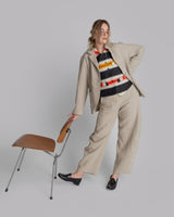 Japan Vest in Vintage Japanese Silk Stripes