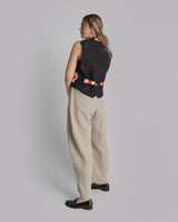 Japan Vest in Vintage Japanese Silk Stripes