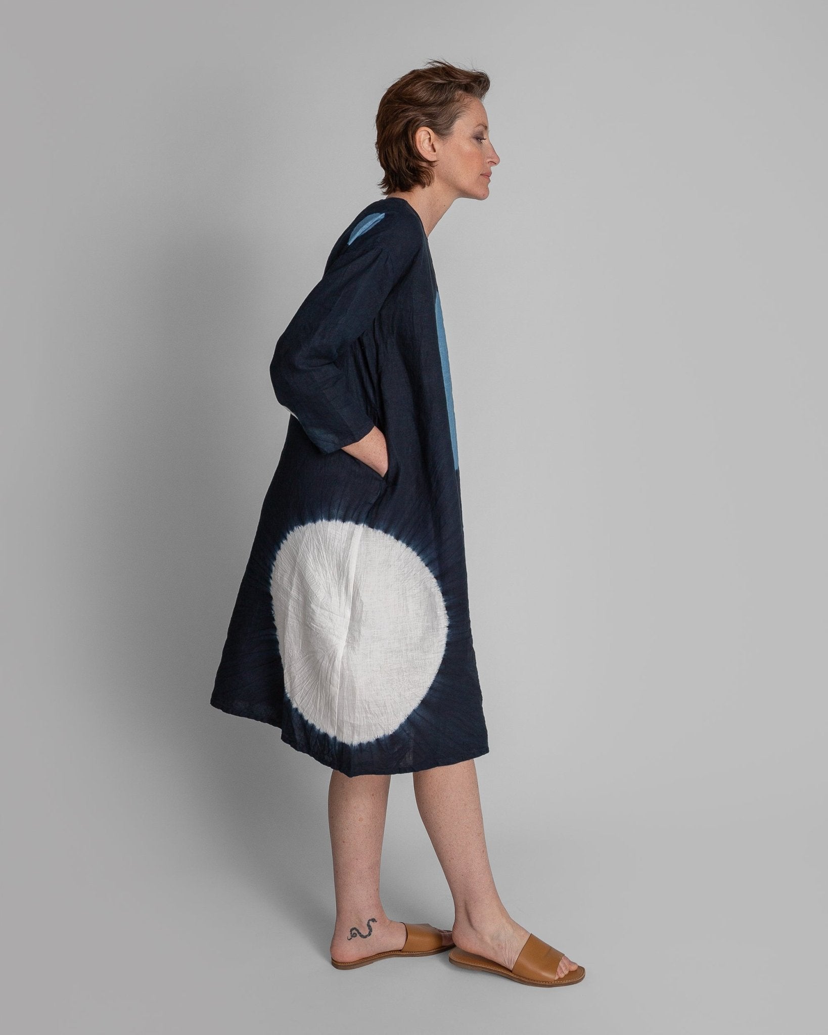 Japanese Linen Tie - Dyed Dress