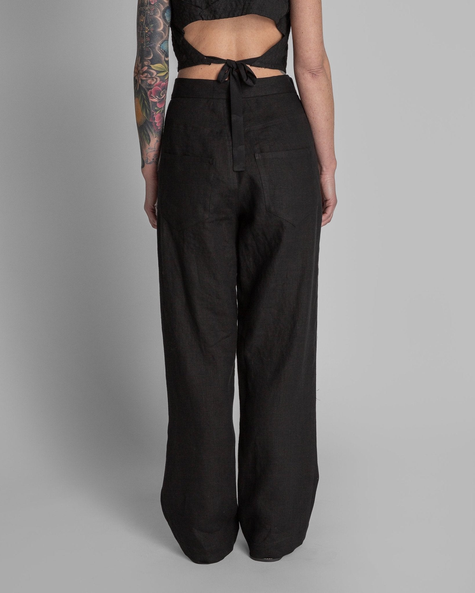 Jean Pant in Black LinenJean Pant