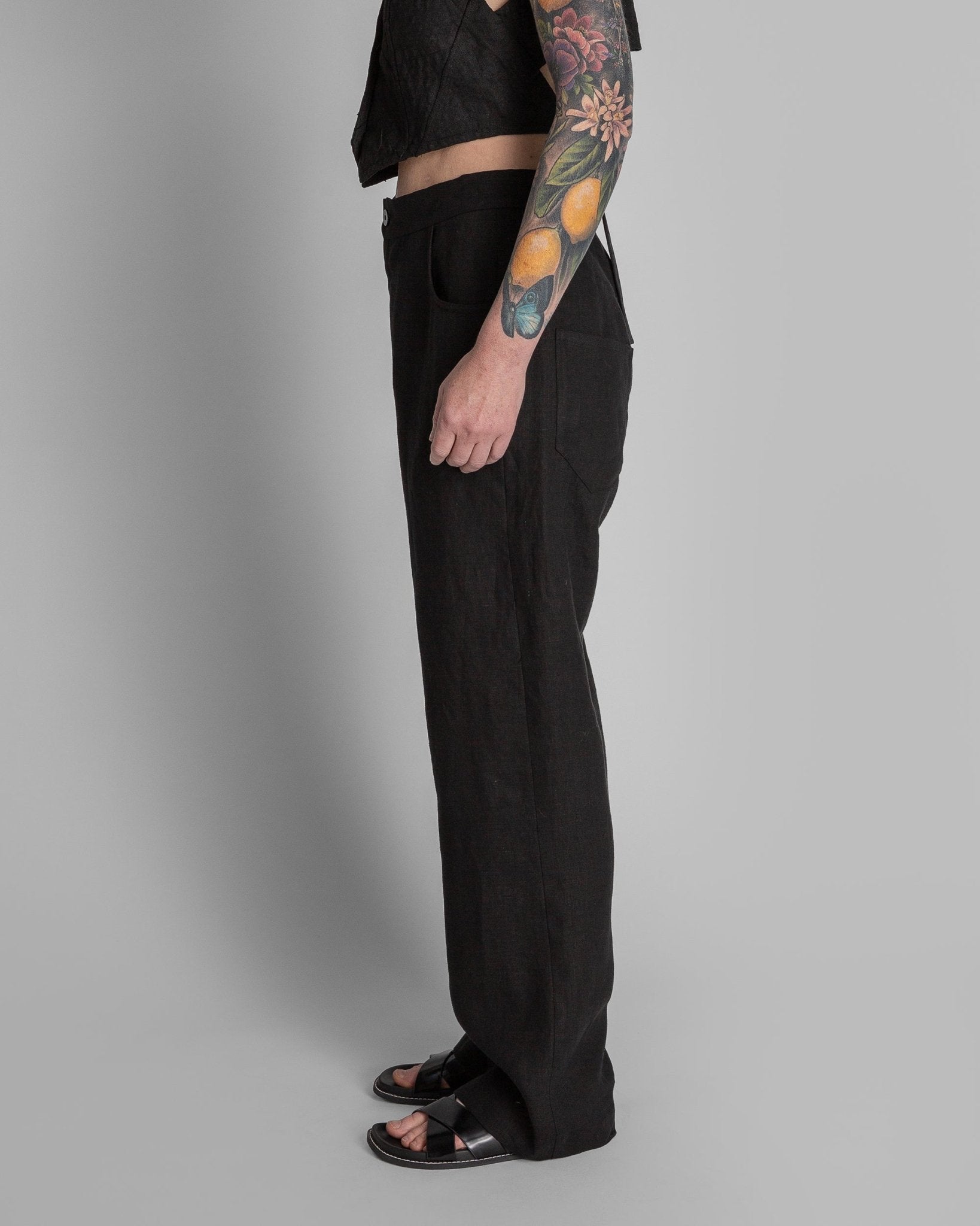 Jean Pant in Black LinenJean Pant