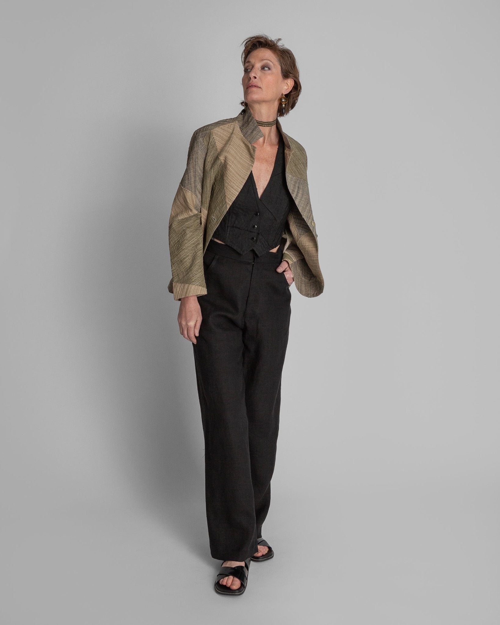 Jean Pant in Black LinenJean Pant