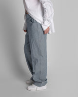 Jean Pant in Blue and White Striped DenimJean Pant