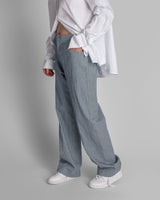 Jean Pant in Blue and White Striped DenimJean Pant