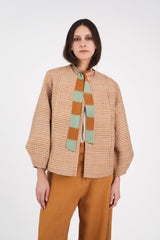 Junichi Jacket in Vintage Japanese Silk Check