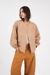 Junichi Jacket in Vintage Japanese Silk Check