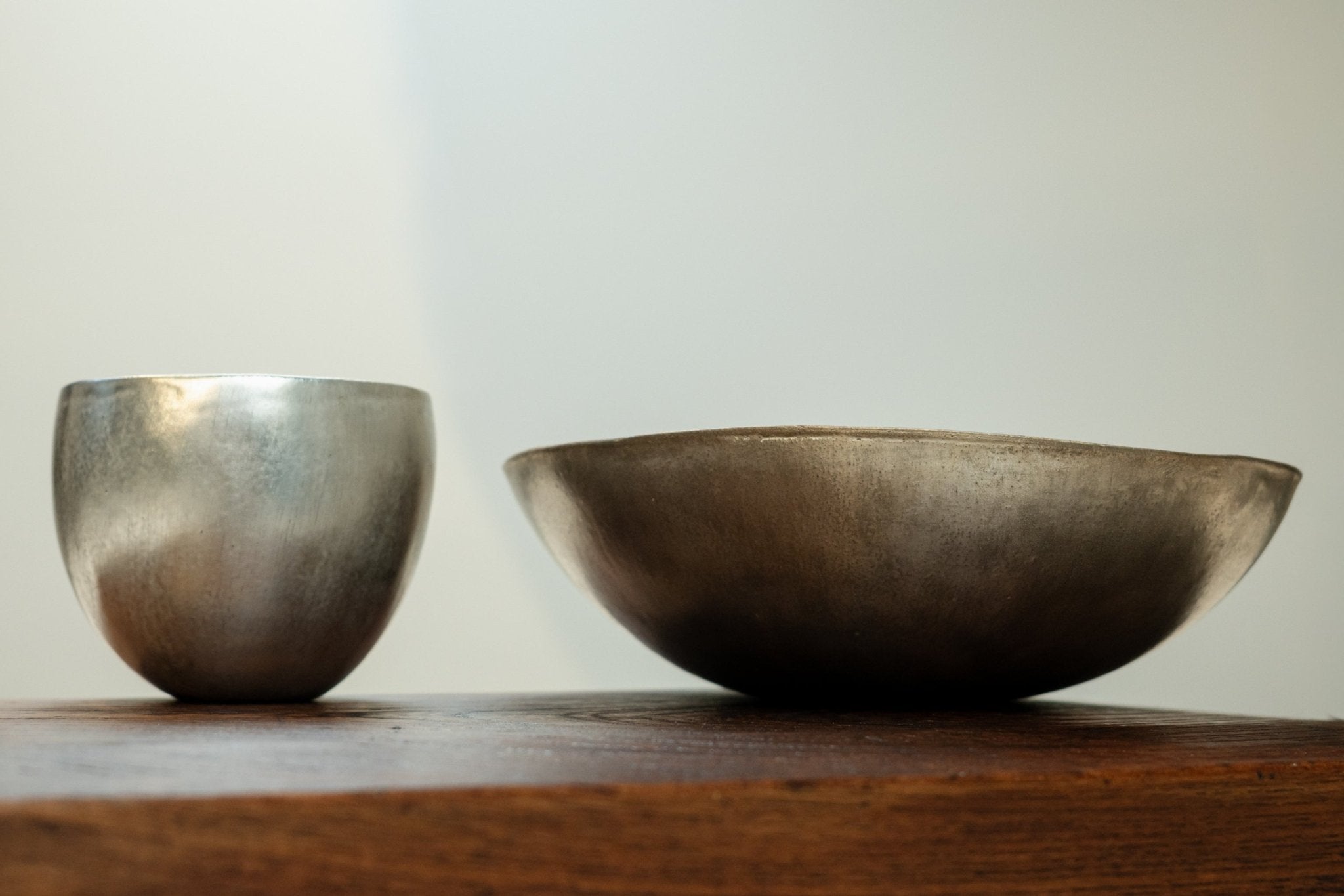 Jurgen Lehl Silver Glazed Porcelain BowlServeware