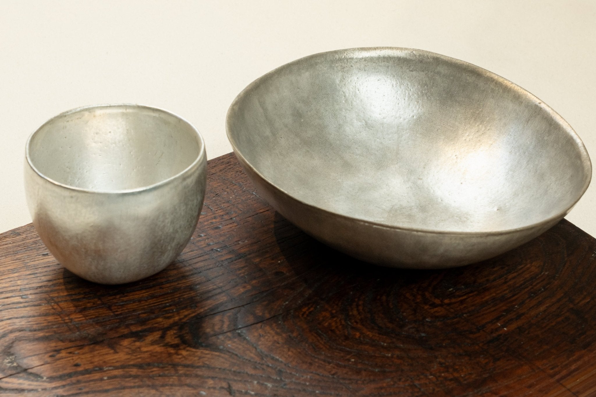 Jurgen Lehl Silver Glazed Porcelain CupServeware