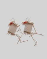 Kaname Glass and Coral EarringsDangle Earrings