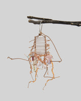 Kaname Higa Glass Earrings with Peach DanglesDangle Earrings