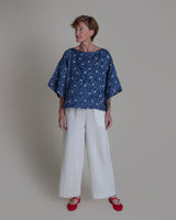 Kimono Tee in Vintage Japanese Silk Tie DyeKimono Tees