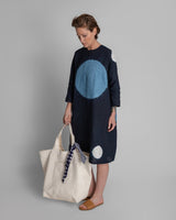 Large Tote in Raw - Pieced Natural LinenTotes