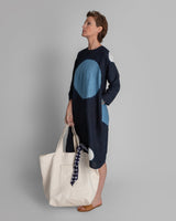 Large Tote in Raw - Pieced Natural LinenTotes