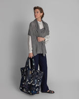 Large Tote in Raw - Pieced Vintage Japanese Indigo Cotton ScrapsTotes