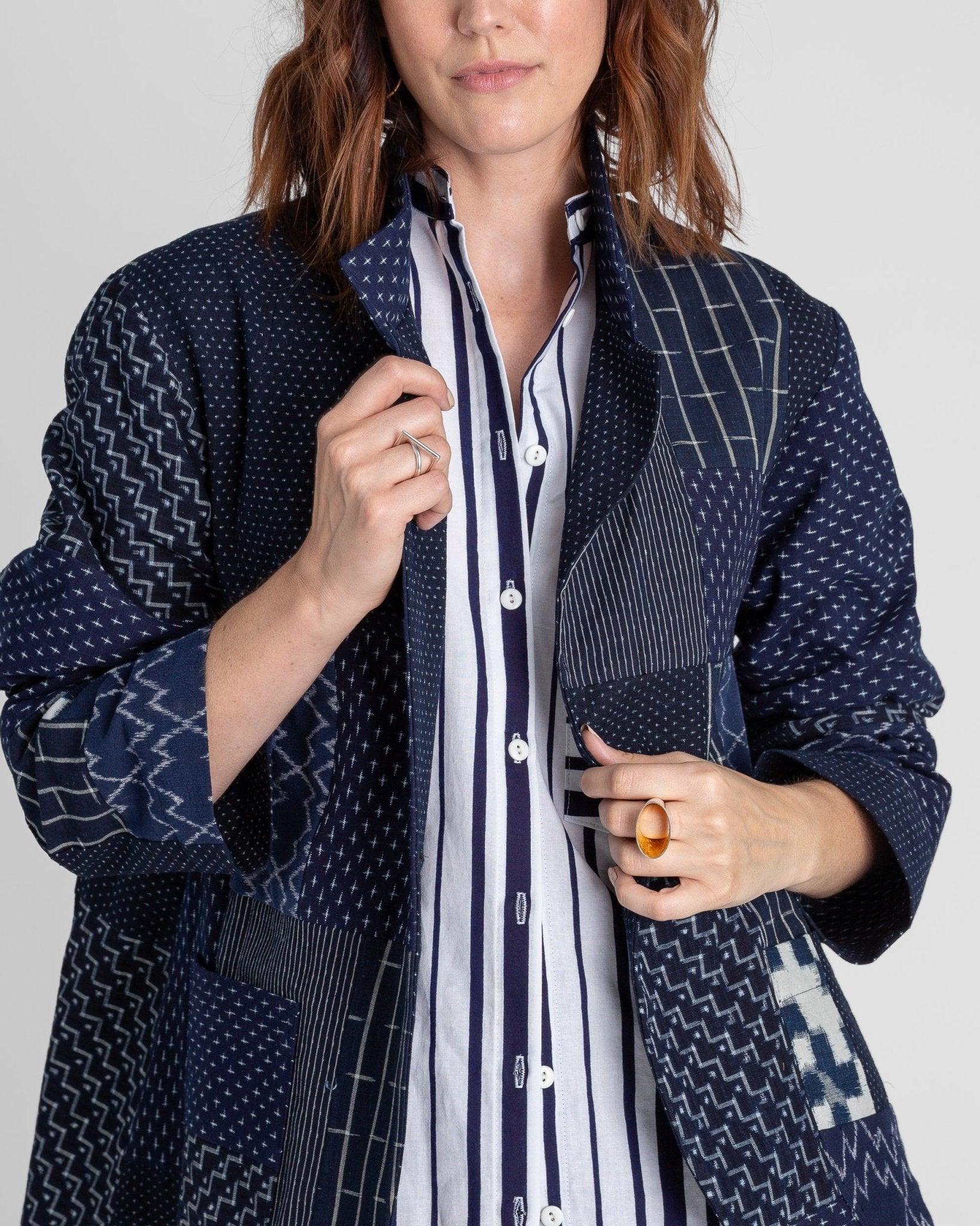 Lexington Shirt in Vintage Japanese Printed Cotton StripeBig Shirts