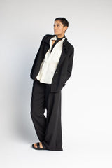 Long Bias Jacket in Italian Linen