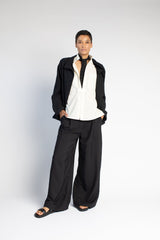 Long Bias Jacket in Italian Linen