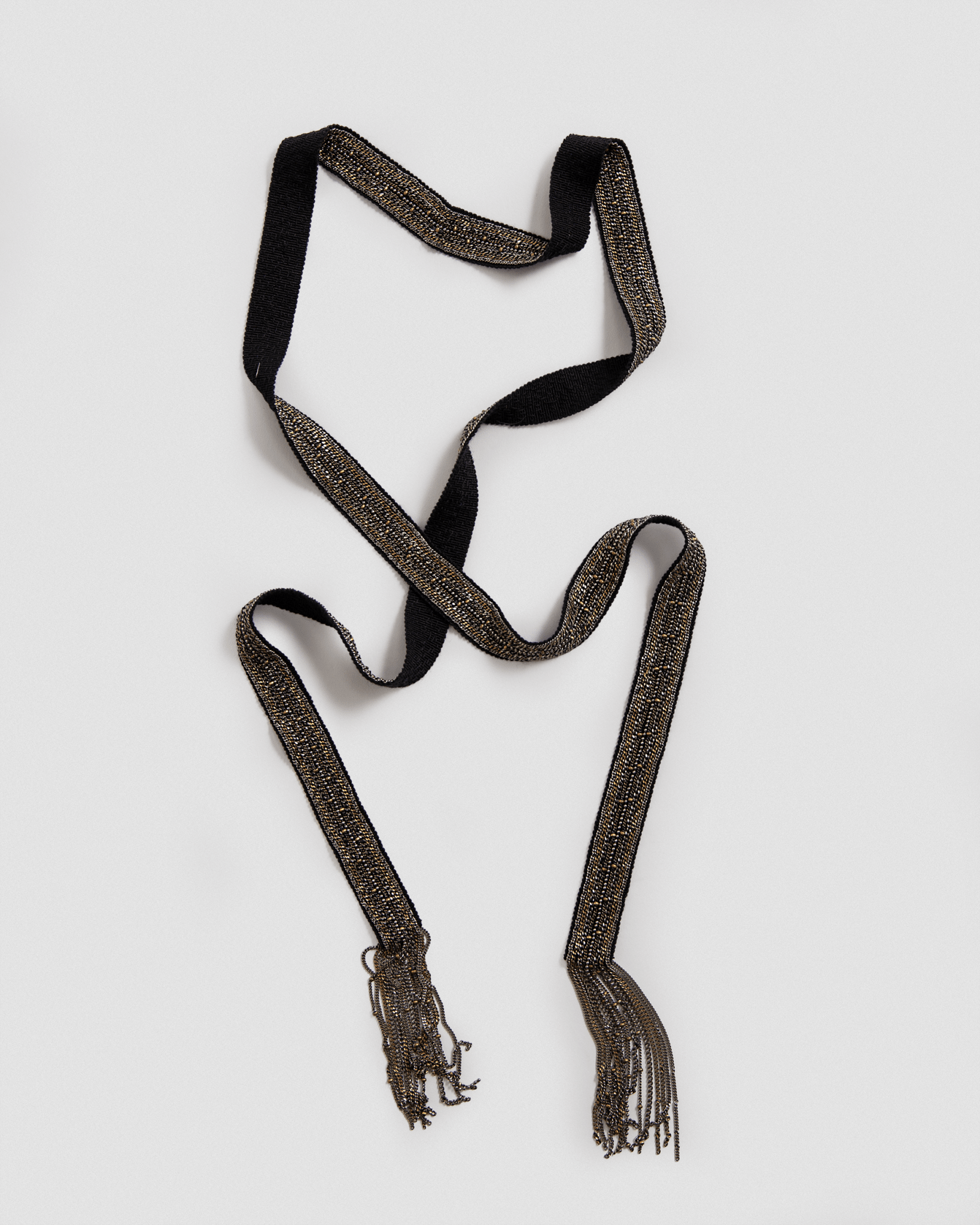 Long Brass Scarf NecklaceNecklaces