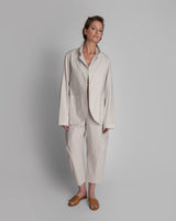 Long Dove Poplin Slouchy Christina JacketChristina Jackets