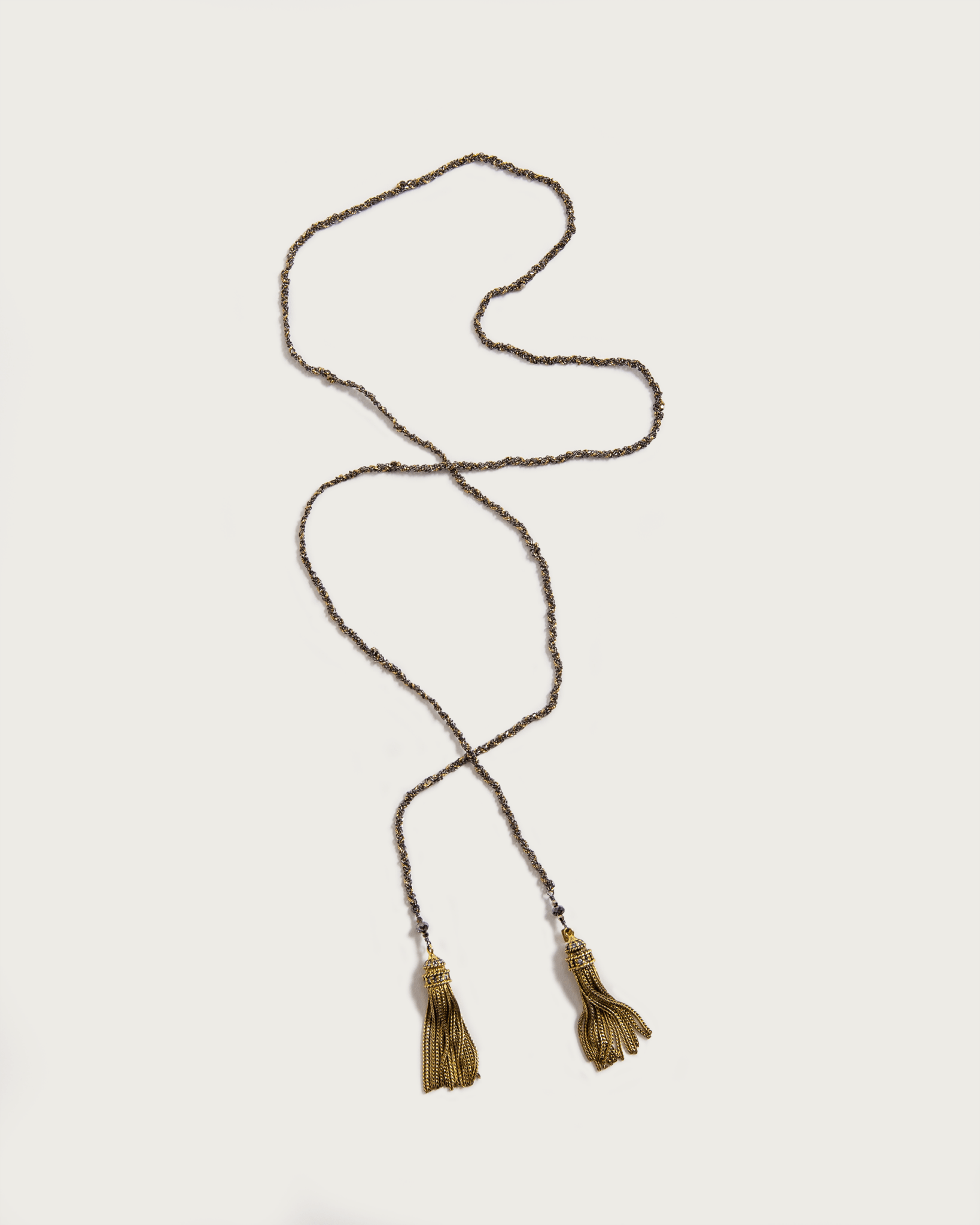Long Gold Tassel NecklaceNecklaces