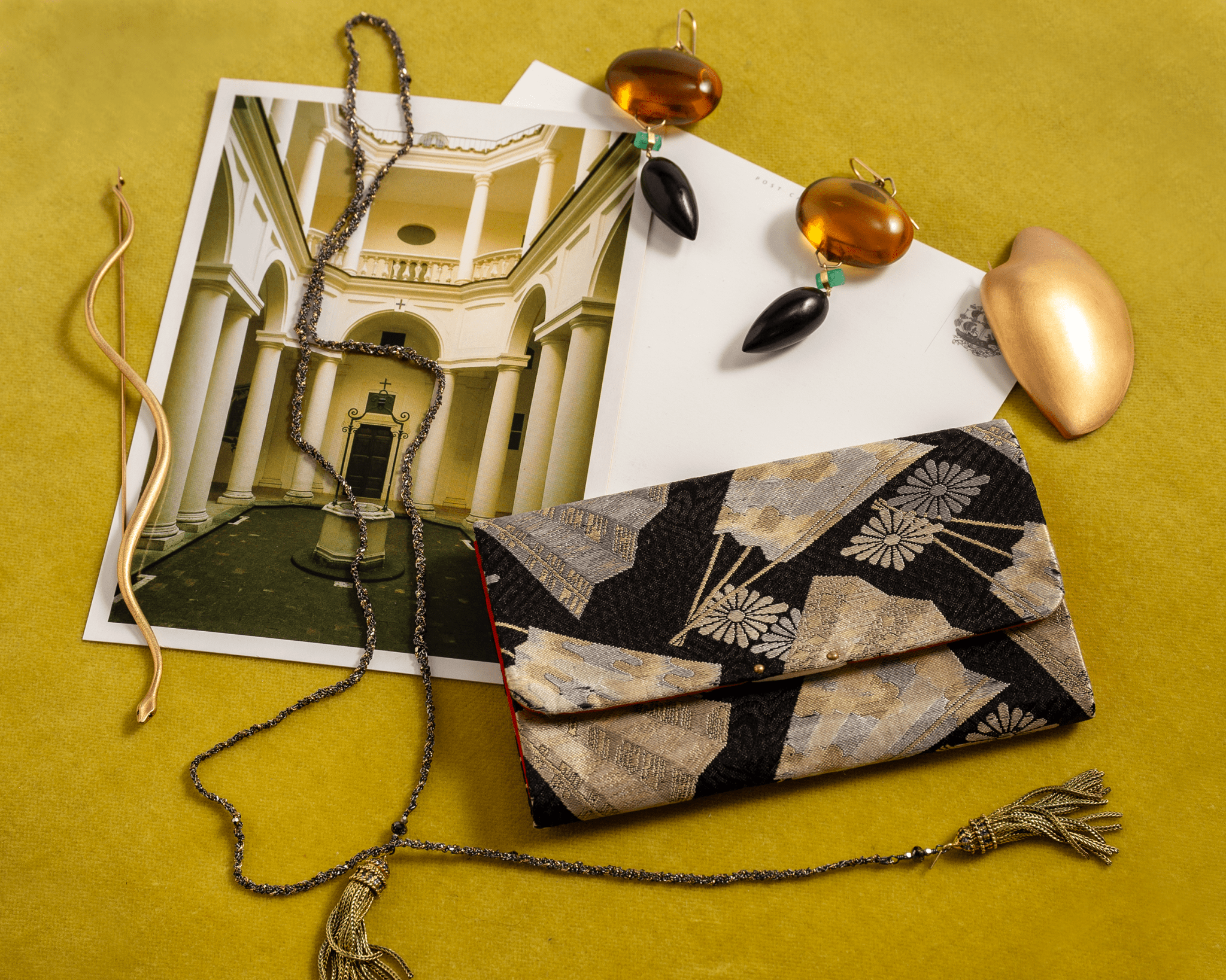 Long Gold Tassel NecklaceNecklaces