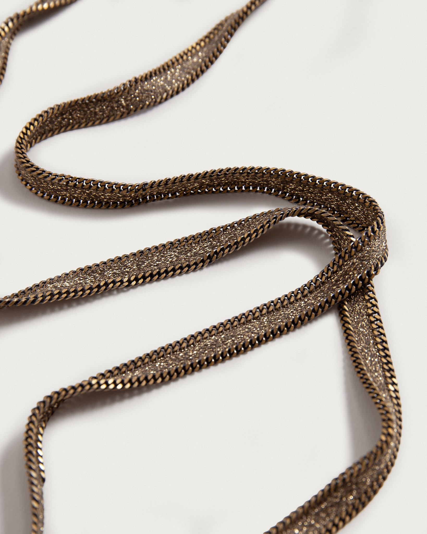 Long Kaki Chain NecklaceNecklaces