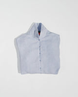 Long Shibori Shirt in Blue Japanese LinenShibori Shirt