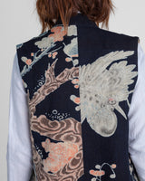 Checker Vest in Vintage Japanese Indigo Cotton
