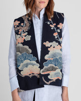 Checker Vest in Vintage Japanese Indigo Cotton