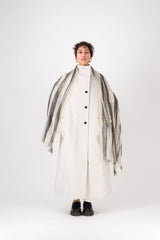 Marin Cashmere Stole in Black StripesScarves