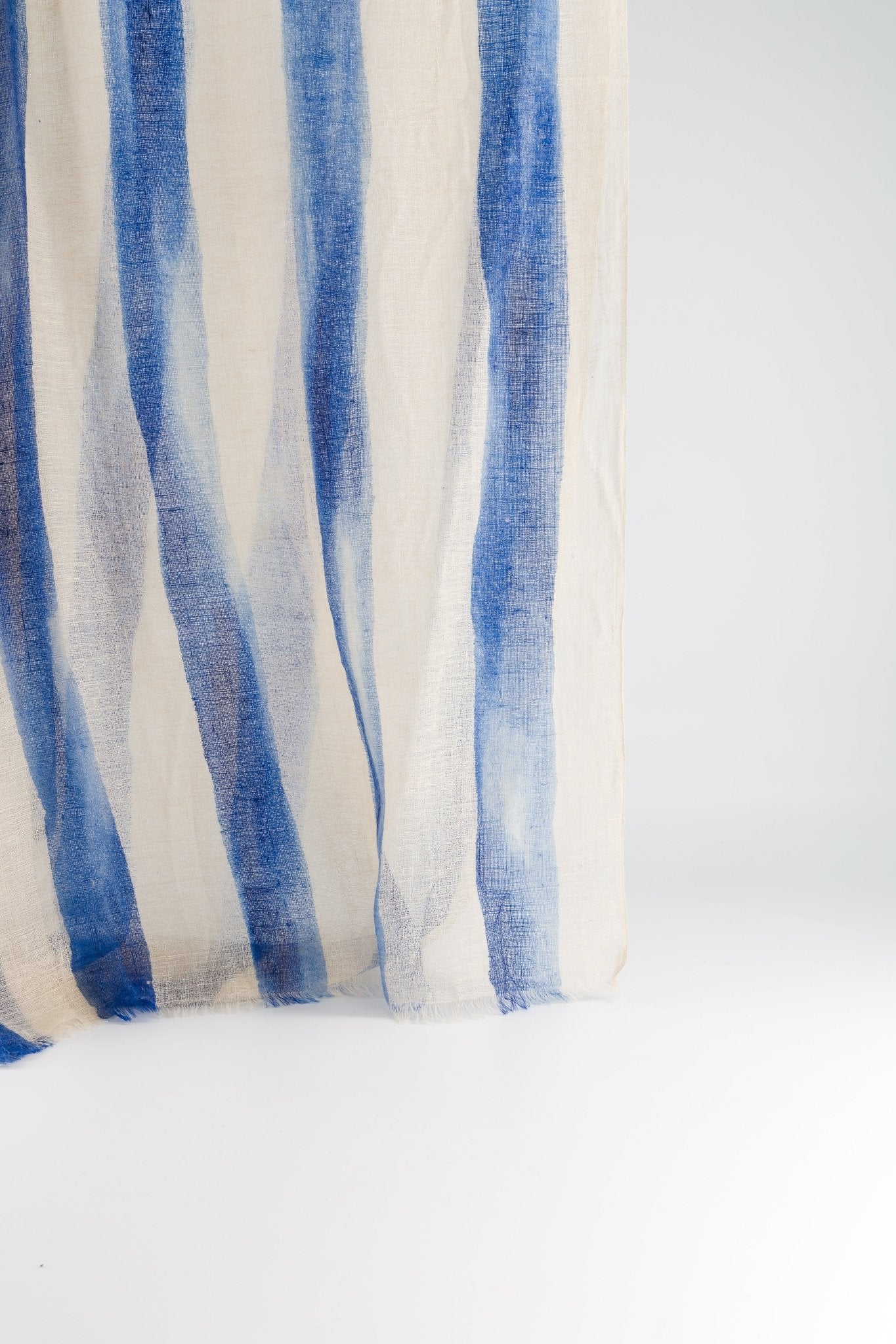 Marin Cashmere Stole in Blue StripesScarves