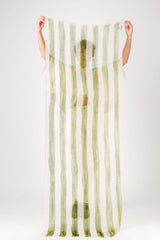 Marin Cashmere Stole in Olive StripesScarves