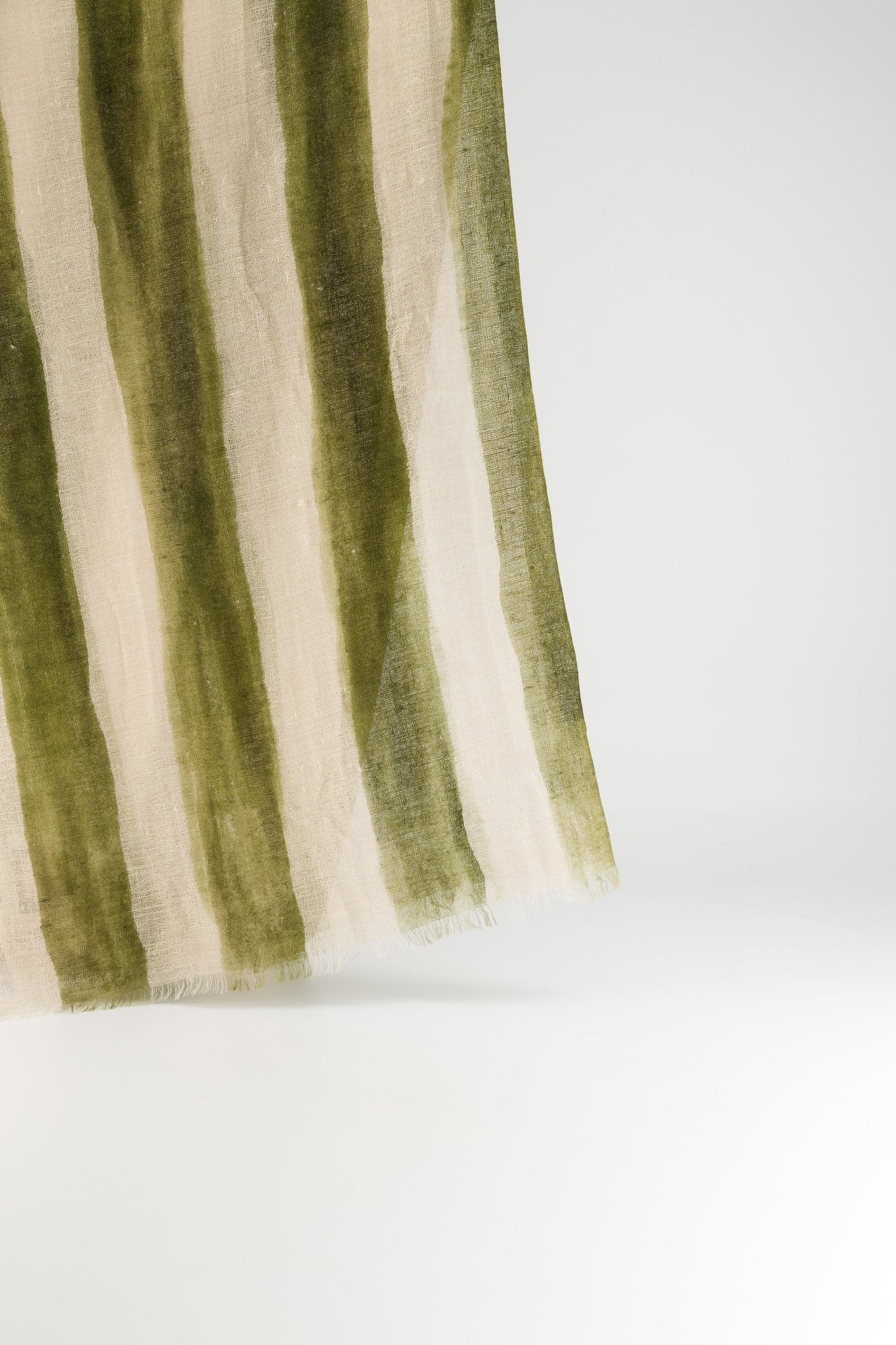 Marin Cashmere Stole in Olive StripesScarves
