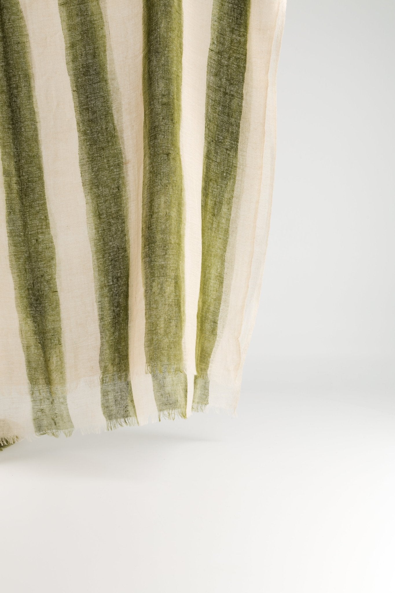 Marin Cashmere Stole in Olive StripesScarves