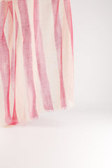Marin Cashmere Stole in Pink StripesScarves