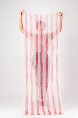 Marin Cashmere Stole in Pink StripesScarves