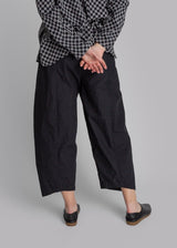 Black Poplin Paris Pant
