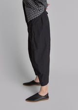 Black Poplin Paris Pant