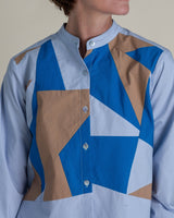 Mini Shirt in Light Blue Pieced Cotton PoplinMini Shirts