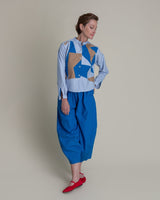Mini Shirt in Light Blue Pieced Cotton PoplinMini Shirts