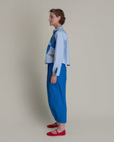 Mini Shirt in Light Blue Pieced Cotton PoplinMini Shirts