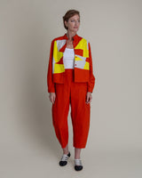 Mini Shirt in Persimmon Pieced Cotton PoplinMini Shirts