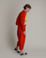 Mini Shirt in Persimmon Pieced Cotton PoplinMini Shirts