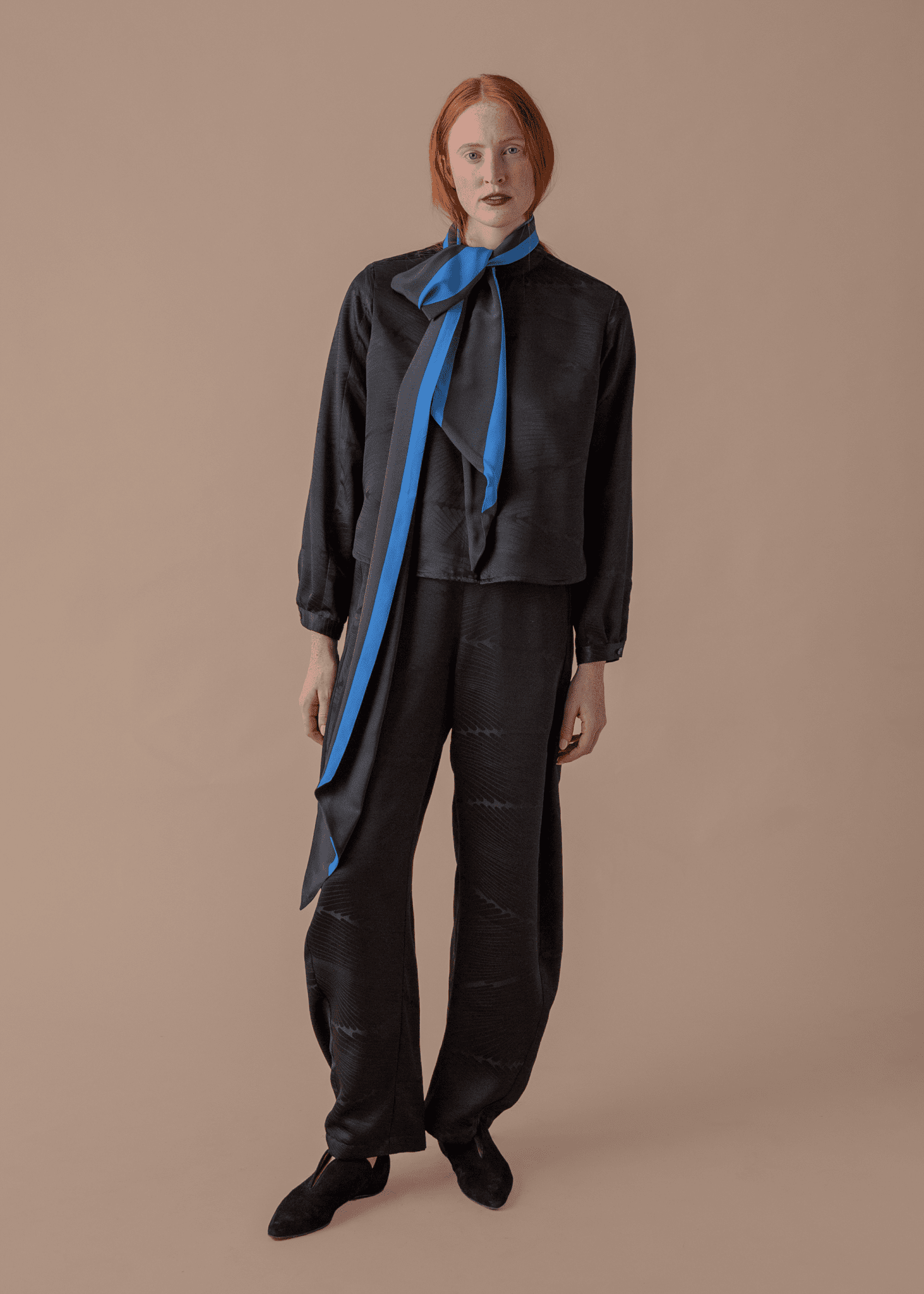 Mini Shirt in Vintage Japanese Silk Damask