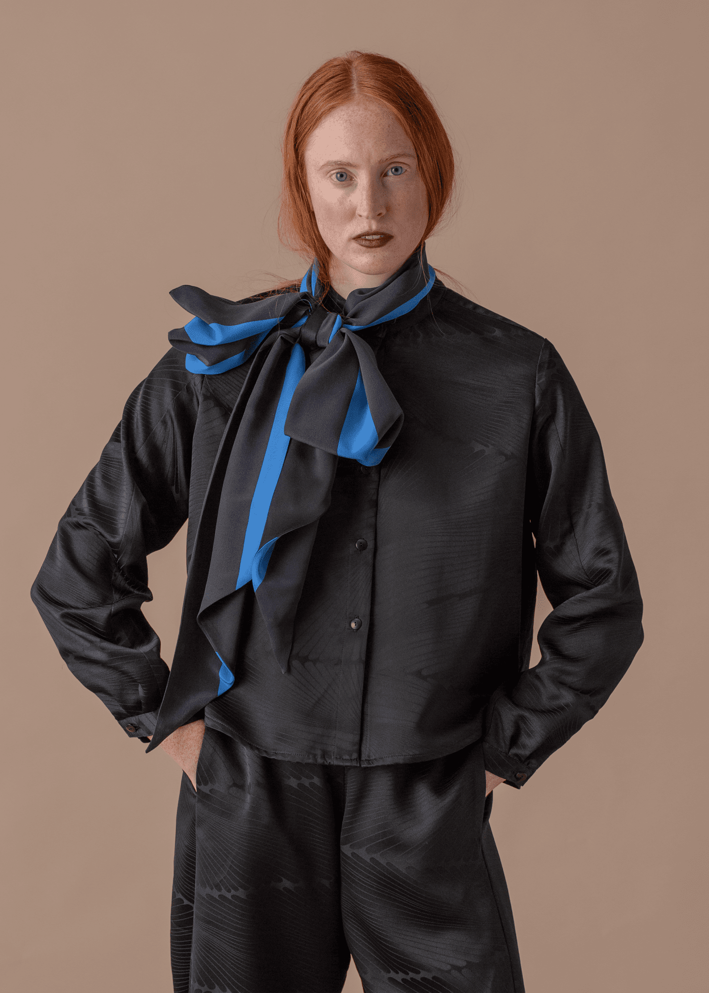 Mini Shirt in Vintage Japanese Silk Damask