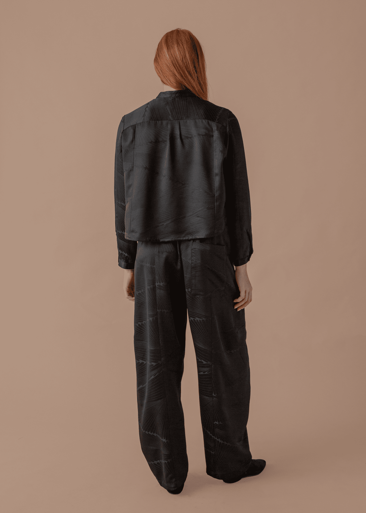 Mini Shirt in Vintage Japanese Silk Damask