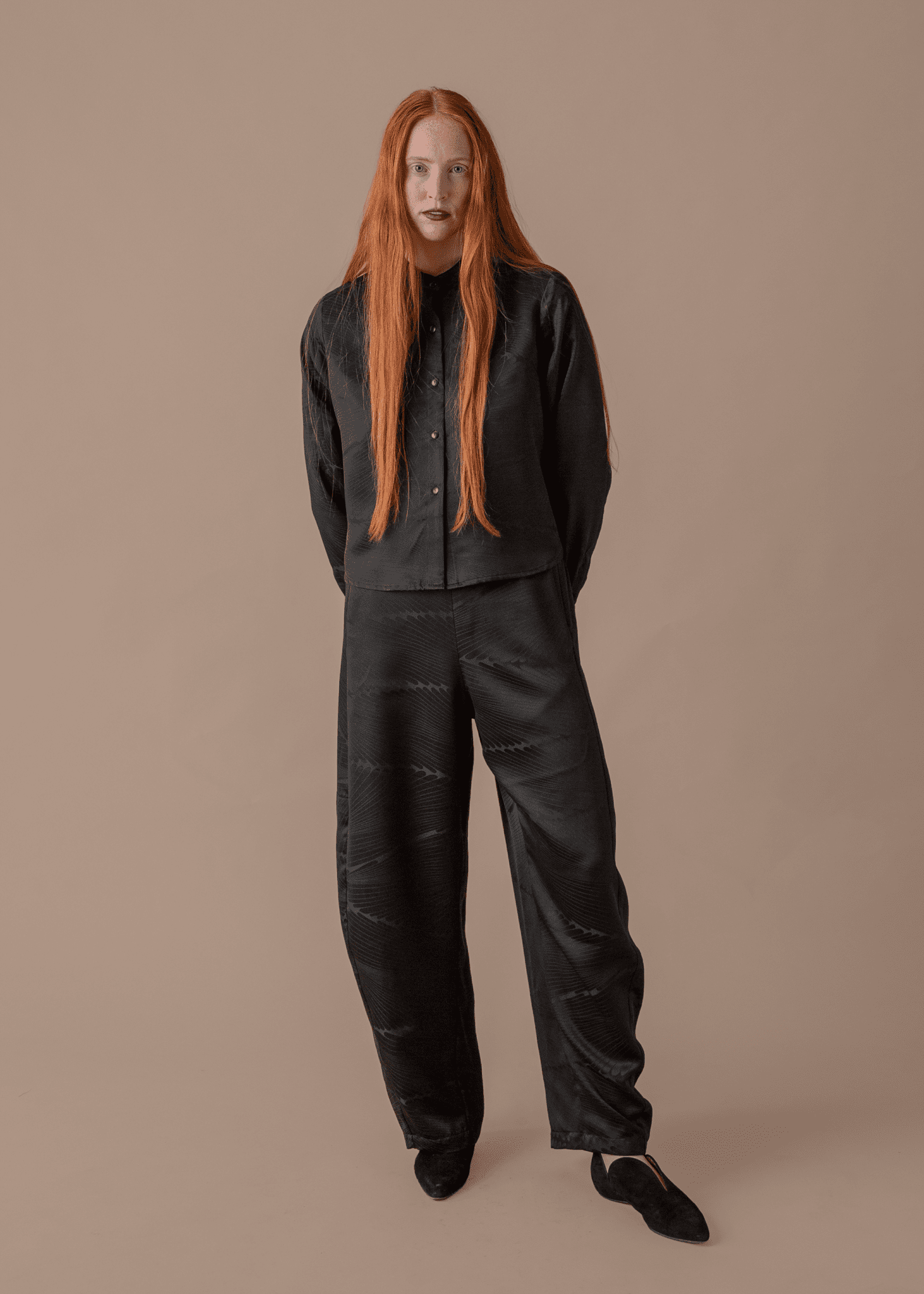 Mini Shirt in Vintage Japanese Silk Damask