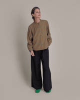 Mini Shirt in Vintage Japanese Silk StripePersonalise your own text here