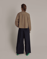 Mini Shirt in Vintage Japanese Silk StripePersonalise your own text here